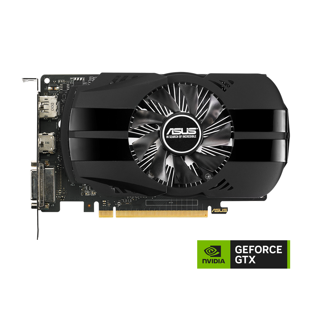 ASUS PHOENIX GEFORCE GTX 1050 Ti 4GB GDDR5 Graphics Card - Black