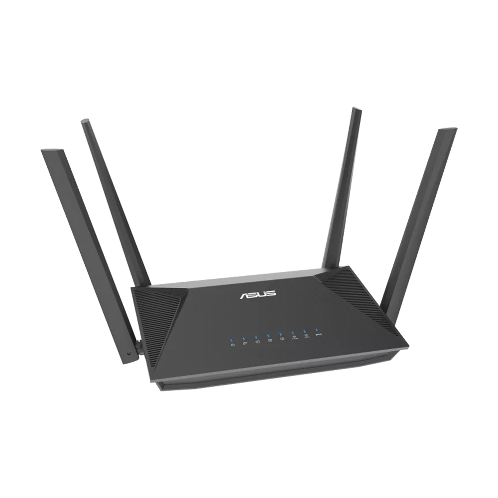 ASUS RT-AX52 (AX1800) Dual Band WiFi 6 Extendable Router - Black