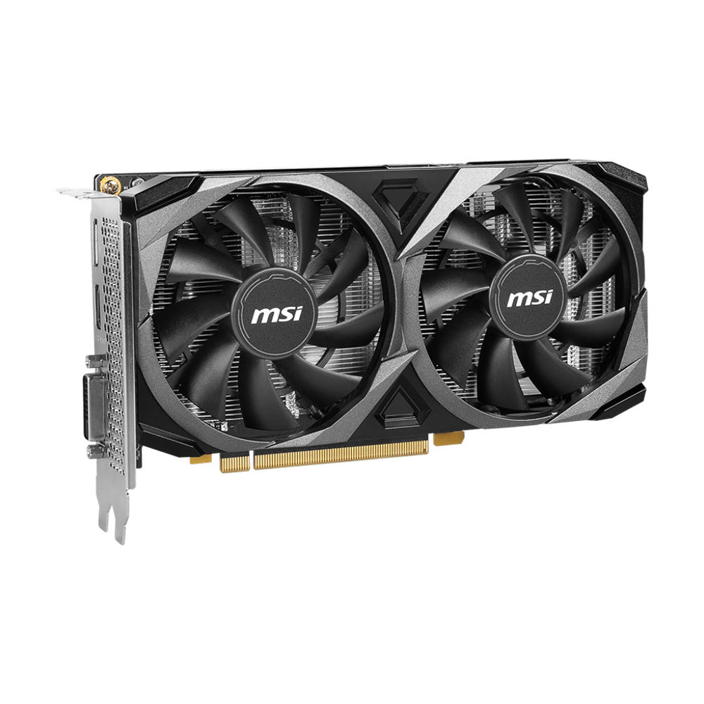 MSI NVIDIA GEFORCE RTX 3050 VENTUS 2X XS 8GB OC Graphics Card - Black