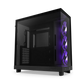 NZXT H6 Flow RGB (2023) Compact Dual-chamber ATX Case with RGB Fans - All Black