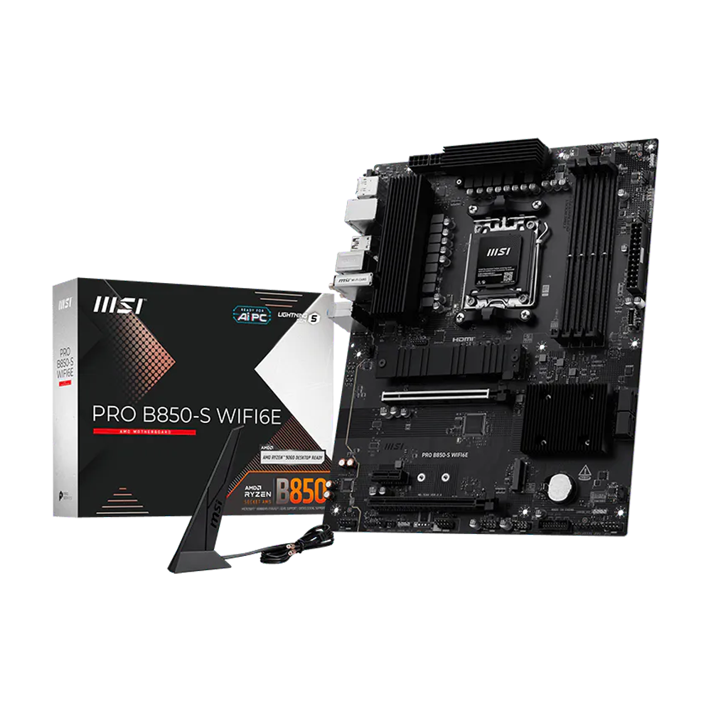 MSI PRO B850-S WIFI6E DDR5 Motherboard - Black