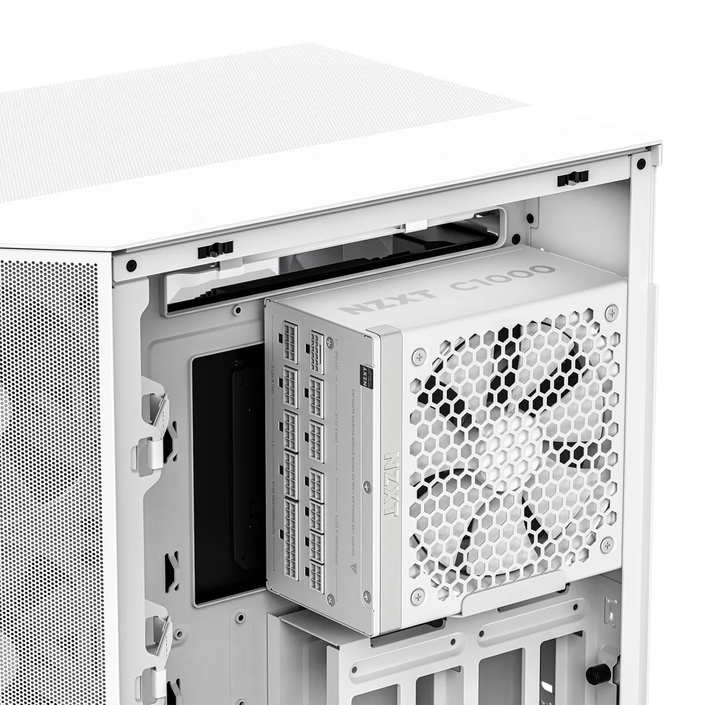 NZXT 1000W ATX 3.X 80 Plus Gold Fully Modular Low Noise Power Supply - White