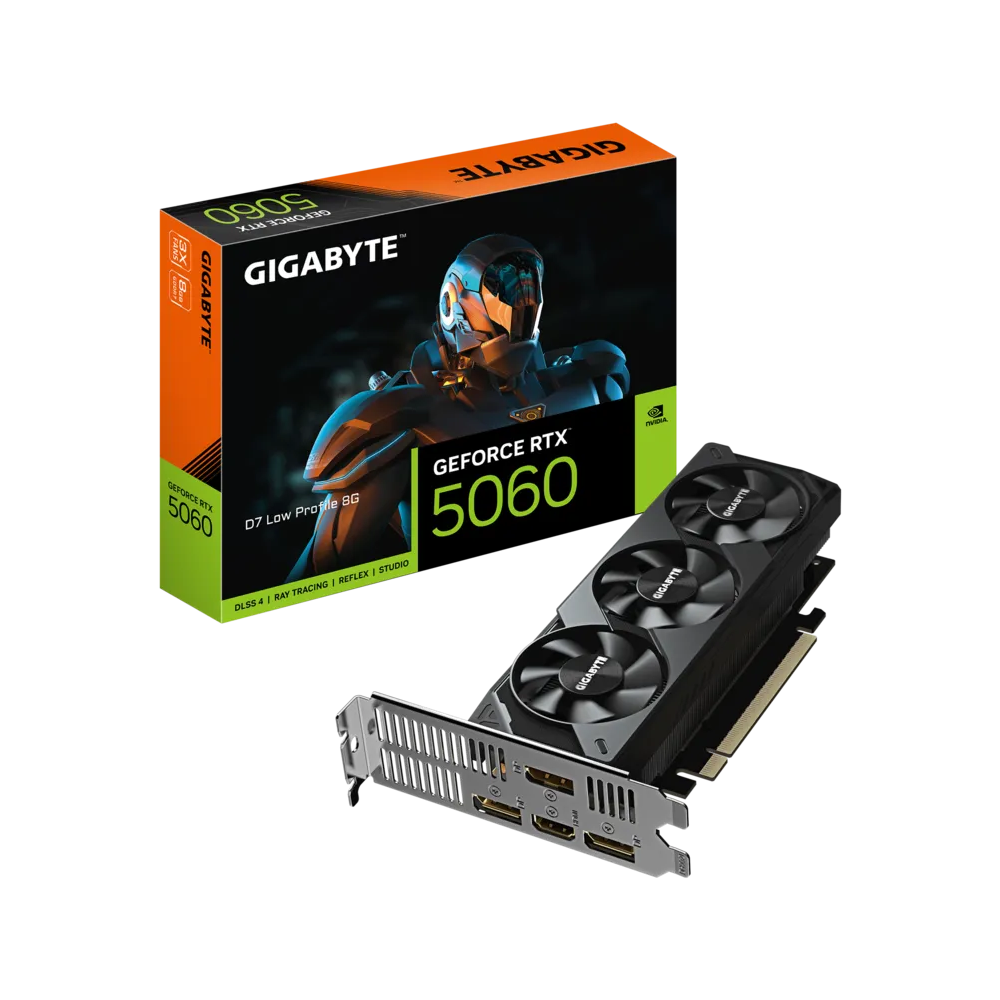 GIGABYTE Nvidia GeForce RTX 5060 D7 Low Profile 8GB Graphics Card