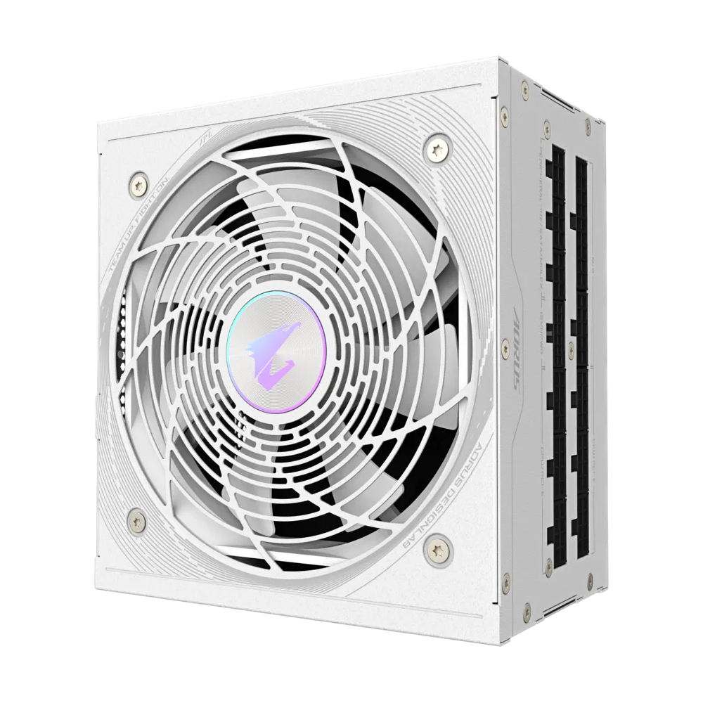 GIGABYTE AORUS ELITE P1000W 1000W 80 Plus Platinum ATX 3.1 PCIe Gen 5.0 Modular Power Supply - White