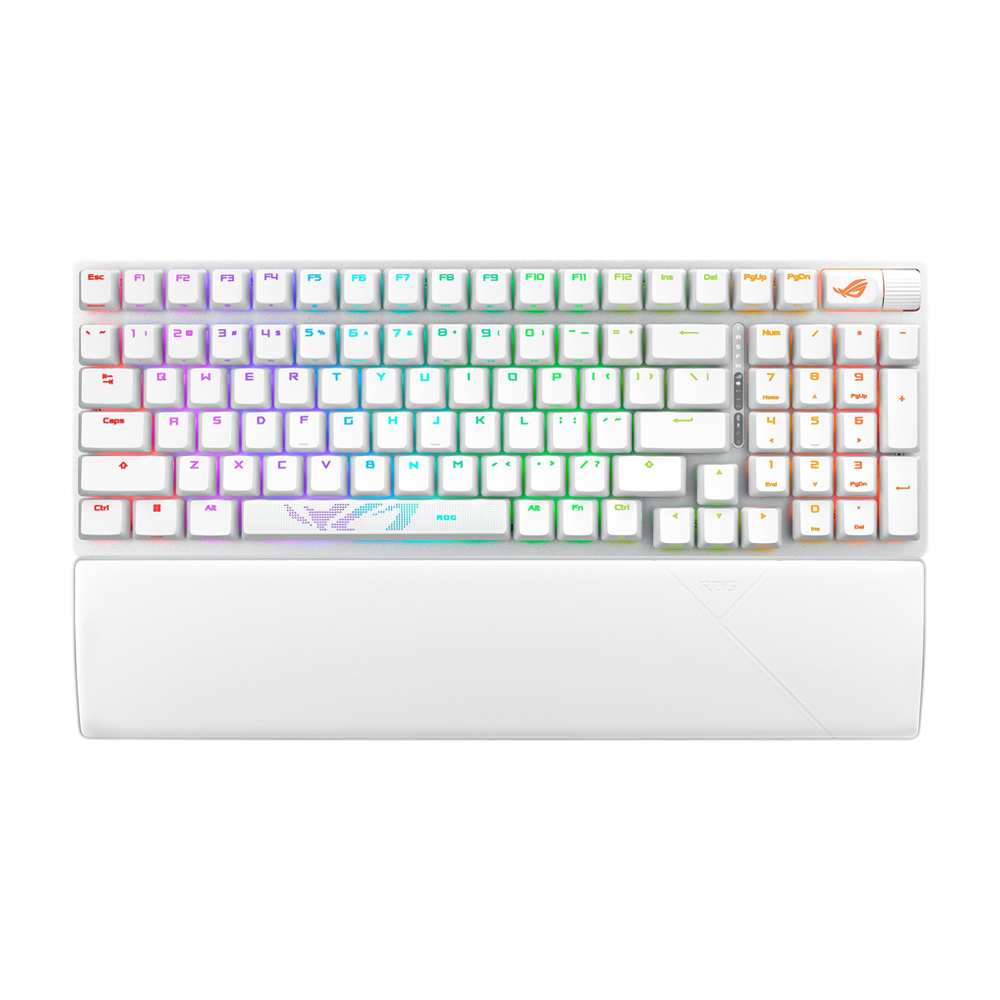 ASUS ROG STRIX SCOPE II RGB Wireless Mechanical Gaming Keyboard Arabic - White