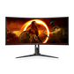 AOC CU34G2X 34 Inch 144Hz WQHD HDMI 2.0 1ms Curved Gaming Monitor - Black