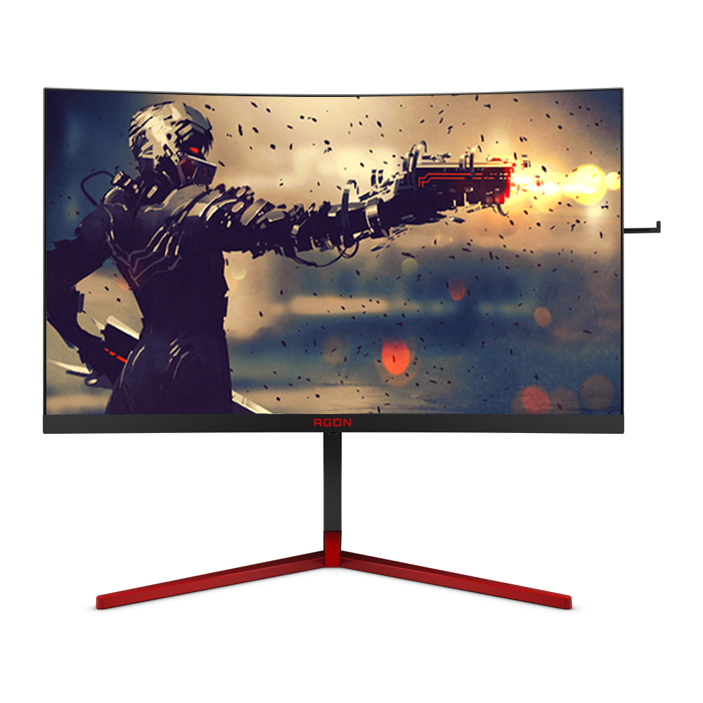 AOC AGON AG273QCG 27 Inch 165Hz QHD 1ms Curved Gaming Monitor - Black