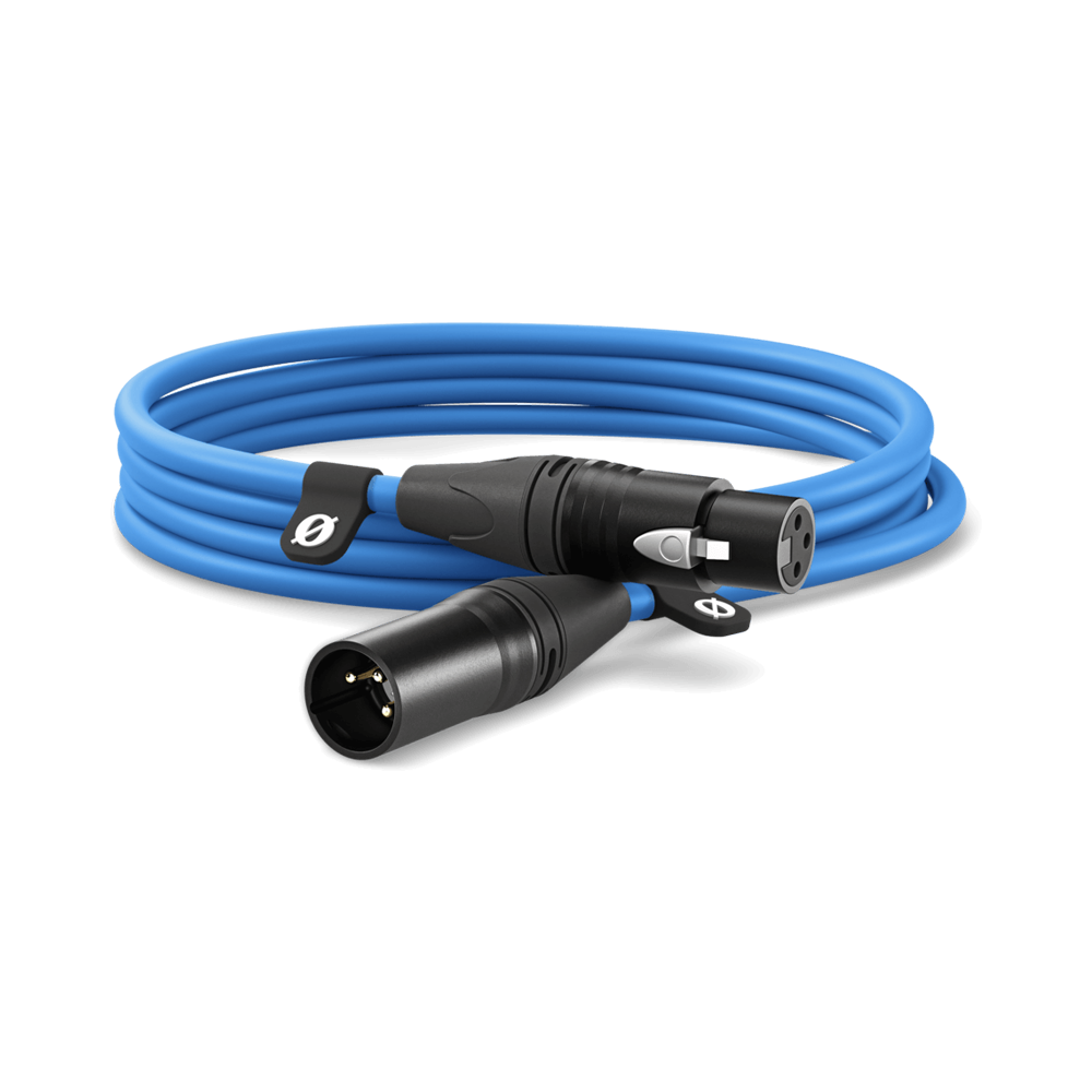 RODE XLR3M PREMIUM XLR CABLE (3M/10FT) - BLUE