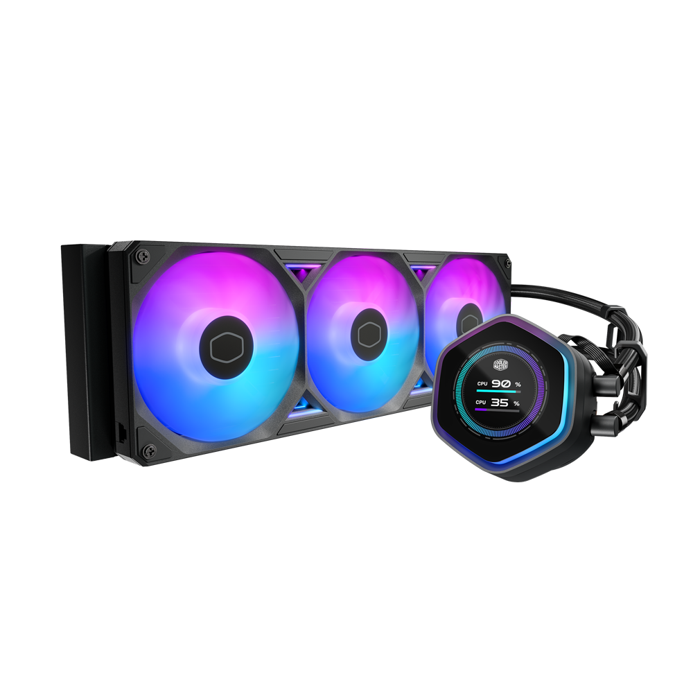 Cooler Master MasterLiquid Atmos II LCD Liquid Cooler - Black