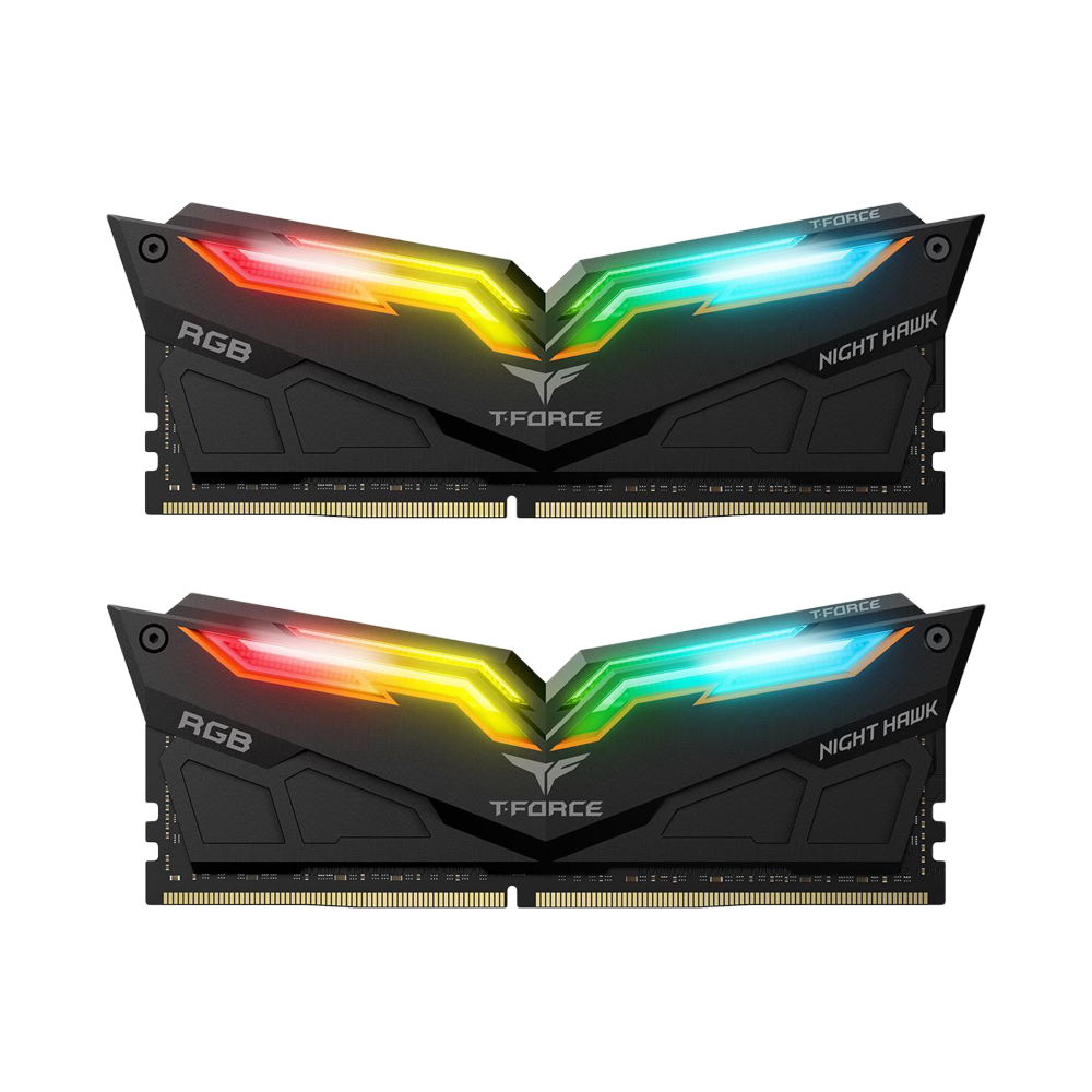 TEAMGROUP T-Force Night Hawk RGB 3600MHz 16GB (2 x 8GB) Desktop Memory - Black