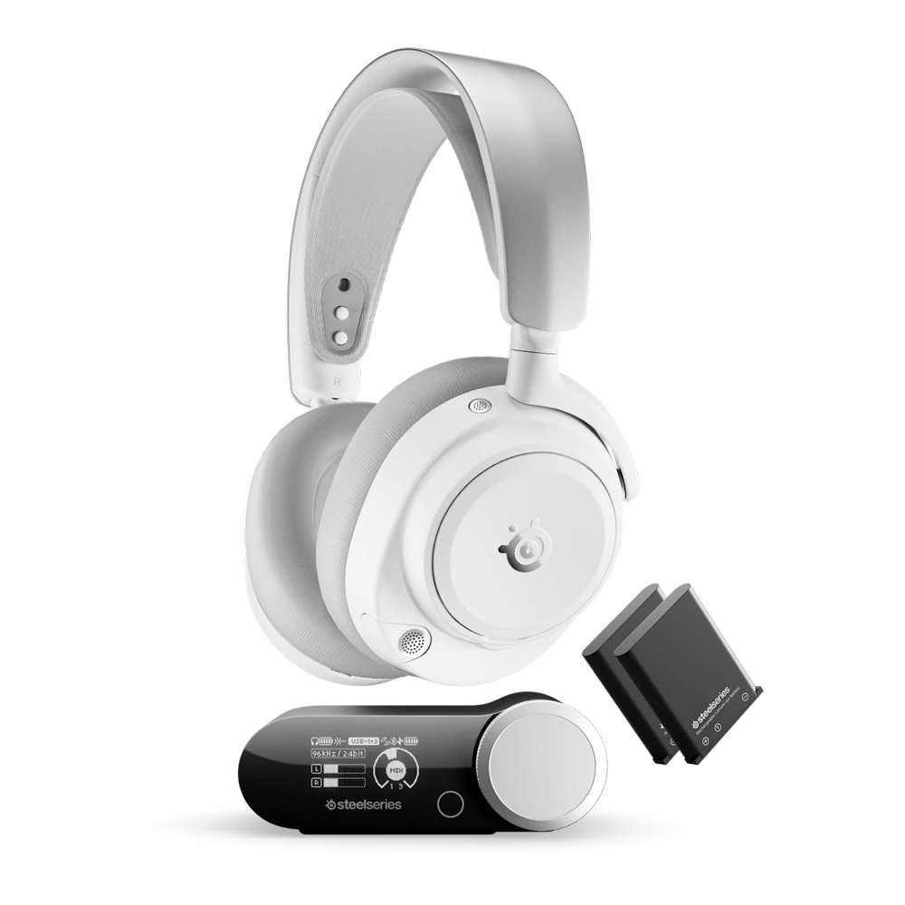 SteelSeries ARCTIS NOVA PRO OMNI Wireless Gaming Headset - White