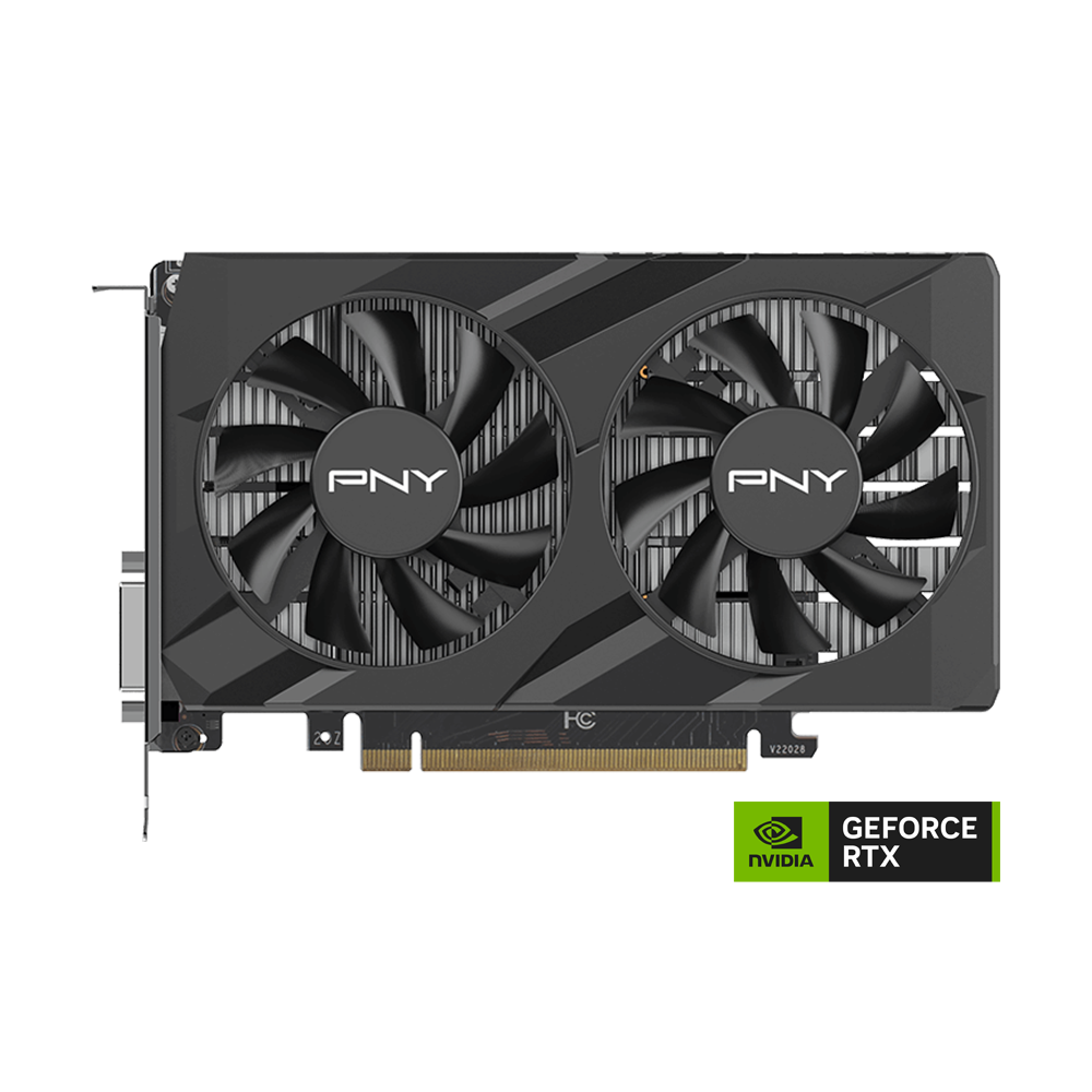 PNY Nvidia GeForce RTX 3050 6GB Verto Dual Fan Graphics Card - Black