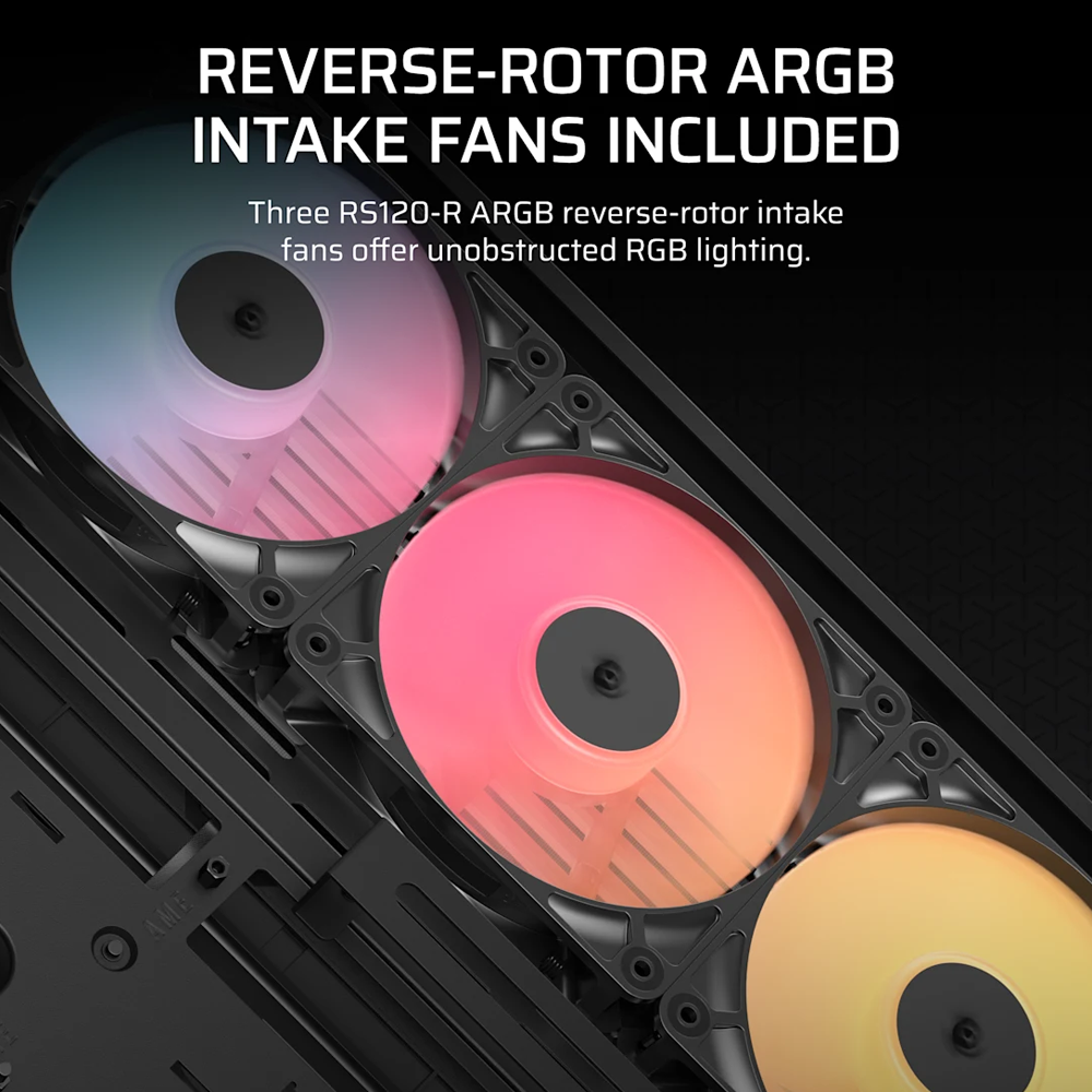 CORSAIR FRAME 4500X RS-R ARGB Panoramic Glass Mid Tower Case - Black