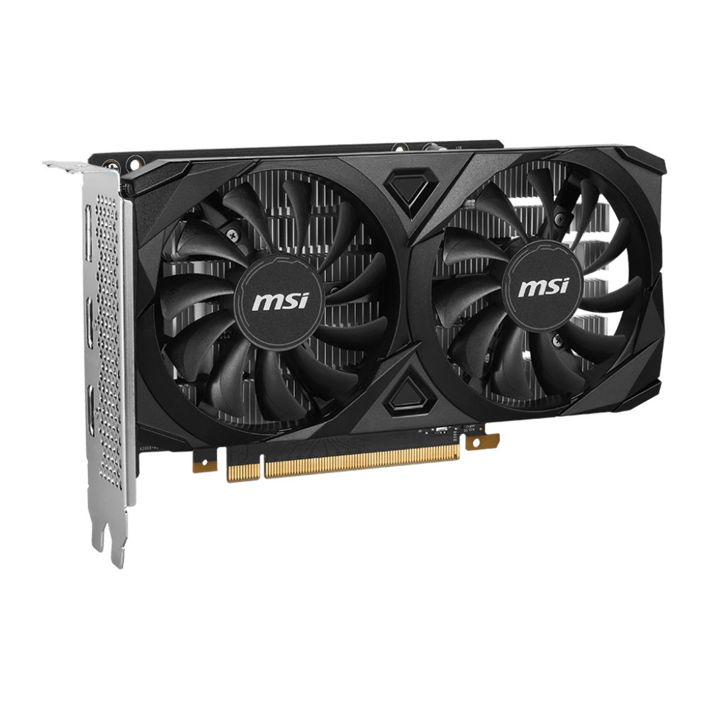 MSI Nvidia GeForce RTX 3050 VENTUS 2X 6GB OC Graphics Card - Black