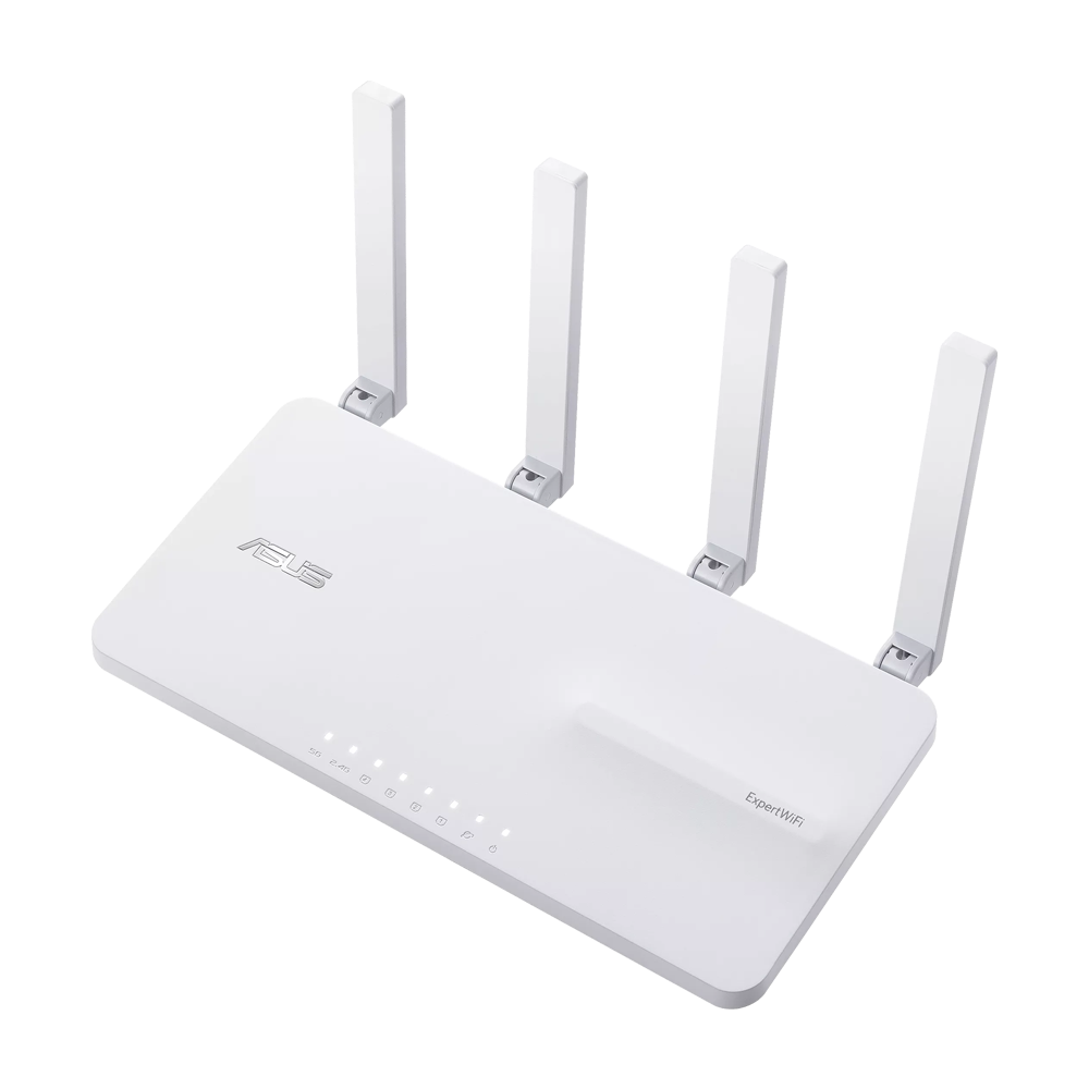 ASUS EXPERT WIFI EBR63 AX3000 Dual-Band WiFi 6 (802.11ax) AIO Access Point With Router - White