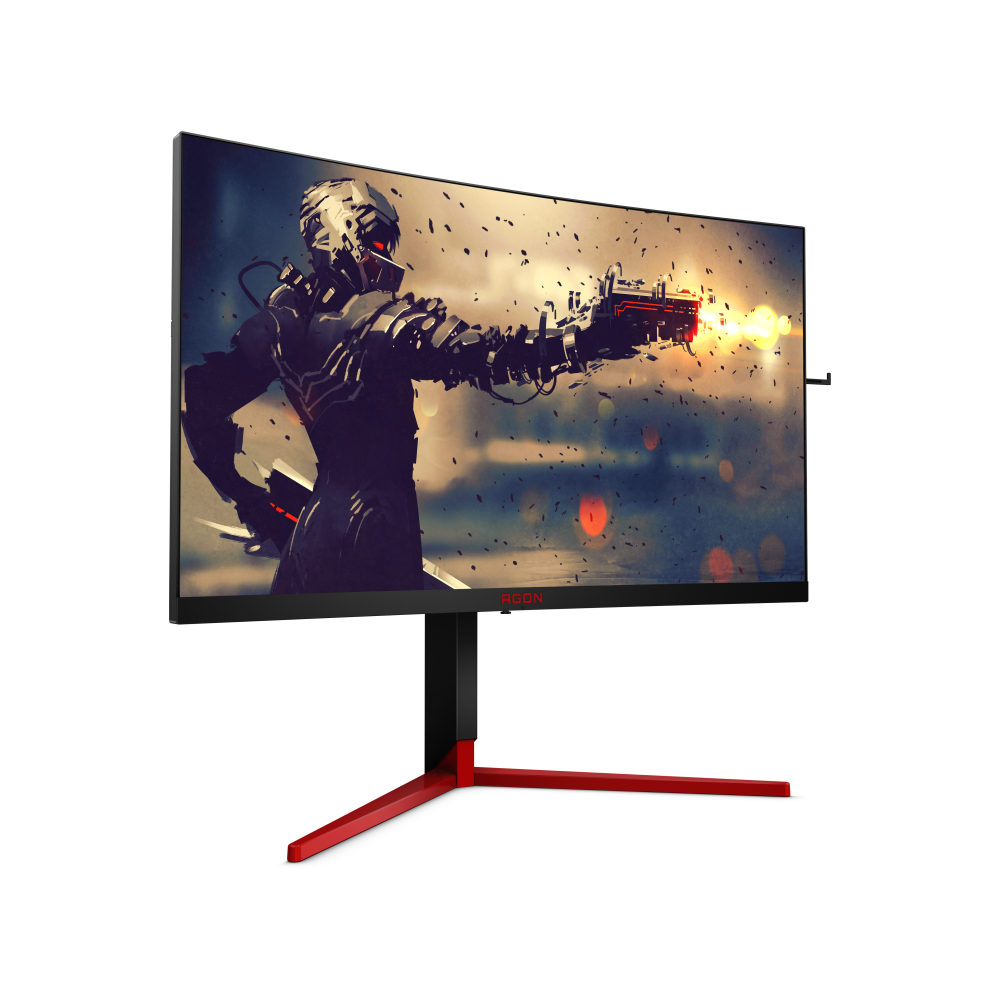 AOC AGON AG273QCG 27 Inch 165Hz QHD 1ms Curved Gaming Monitor - Black