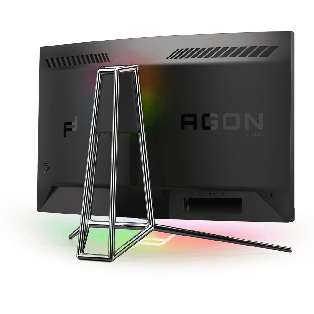 AOC AGON PD27 Porsche Design 27 Inch 240Hz QHD HDMI 2.0 0.5ms Curved Gaming Monitor - Black
