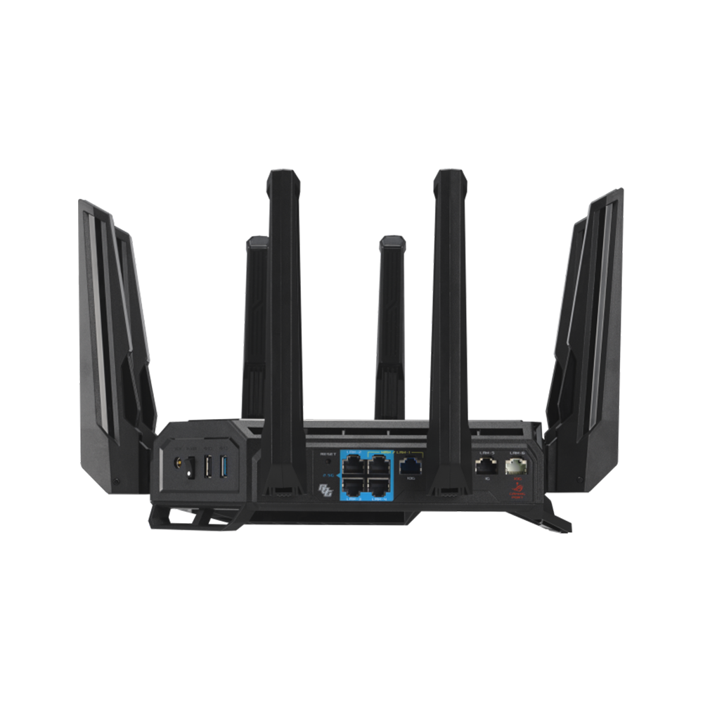 ASUS ROG Rapture GT-BE19000 Tri-Band WiFi 7 Gaming Router - Black