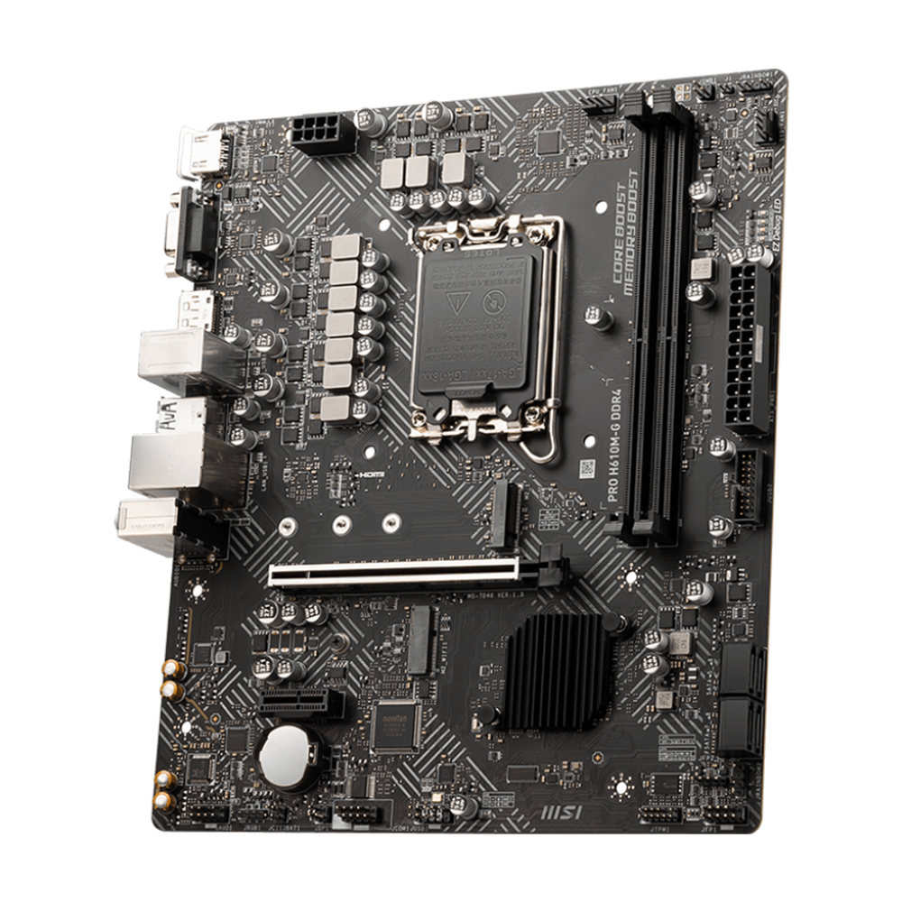 MSI Intel Pro H610M-G DDR4 MotherBoard- Black