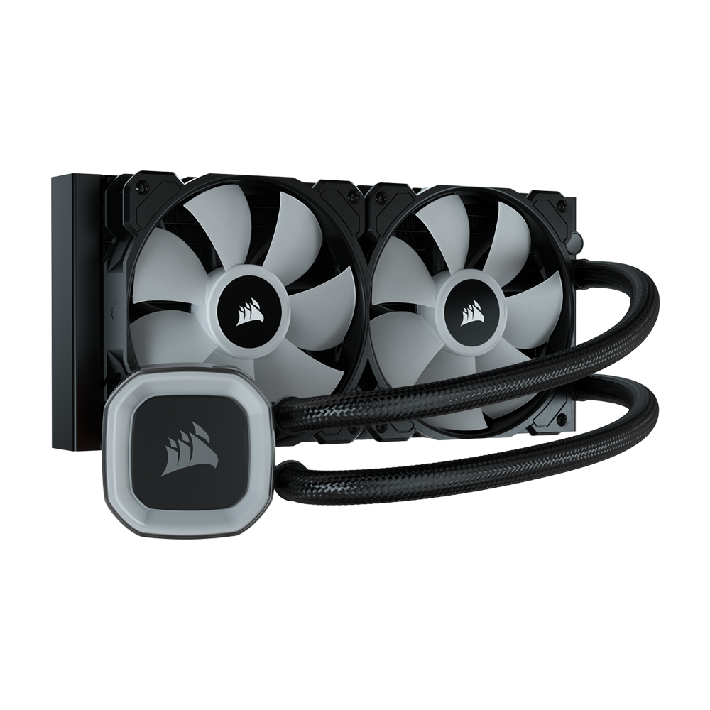 CORSAIR H100 RGB 240mm Liquid CPU Cooler - Black