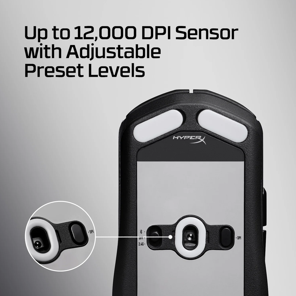 HyperX Pulsefire Fuse Wireless Gaming Mouse - Black