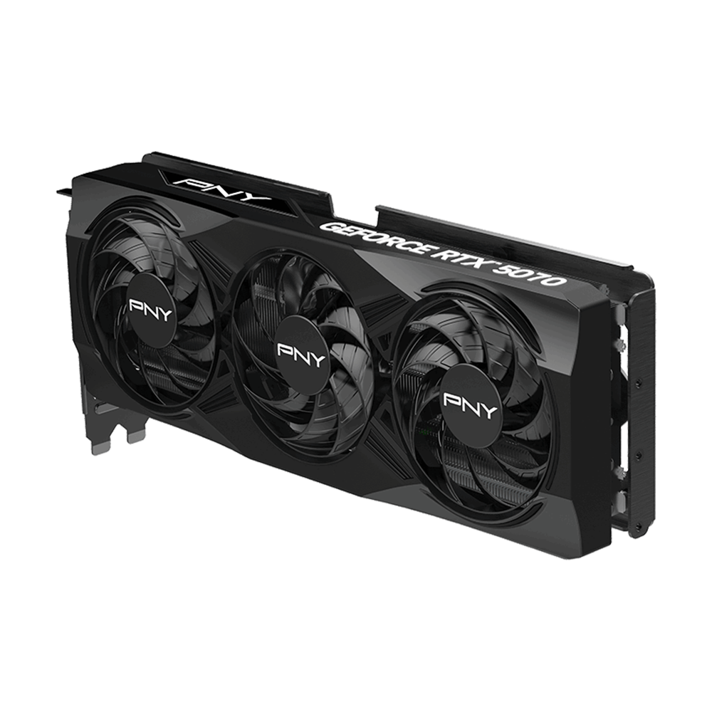 PNY Nvidia GeForce RTX 5070 12GB Overclocked Triple Fan Graphics Card - Black