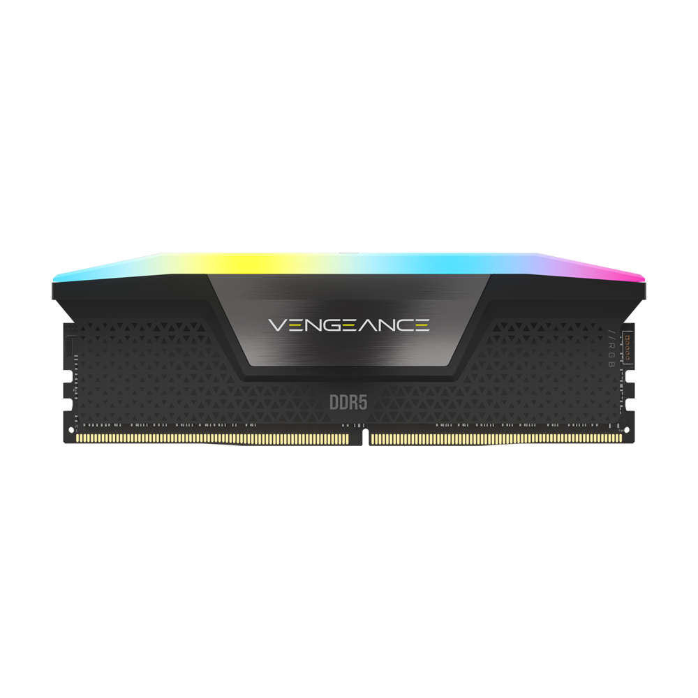 CORSAIR VENGEANCE RGB 32GB (2x16GB) DDR5 DRAM 5600MHz C36 Memory Kit - Black