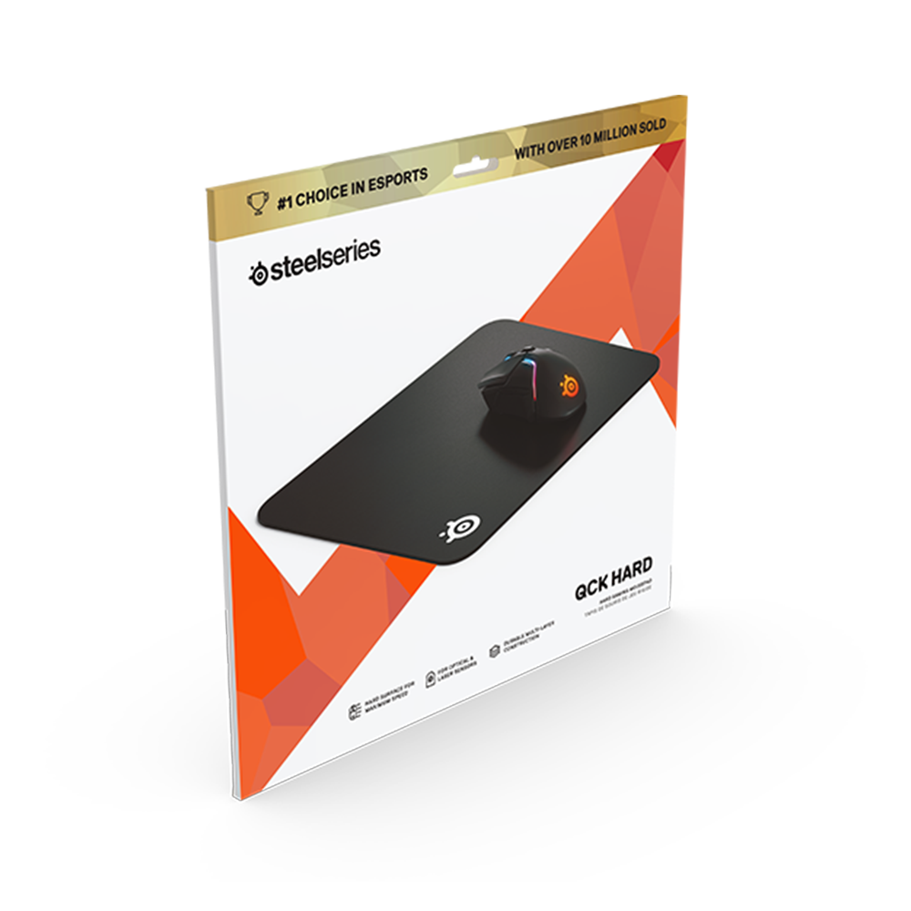 STEELSERIES QCK HARD Gaming Mouse Pad - Black