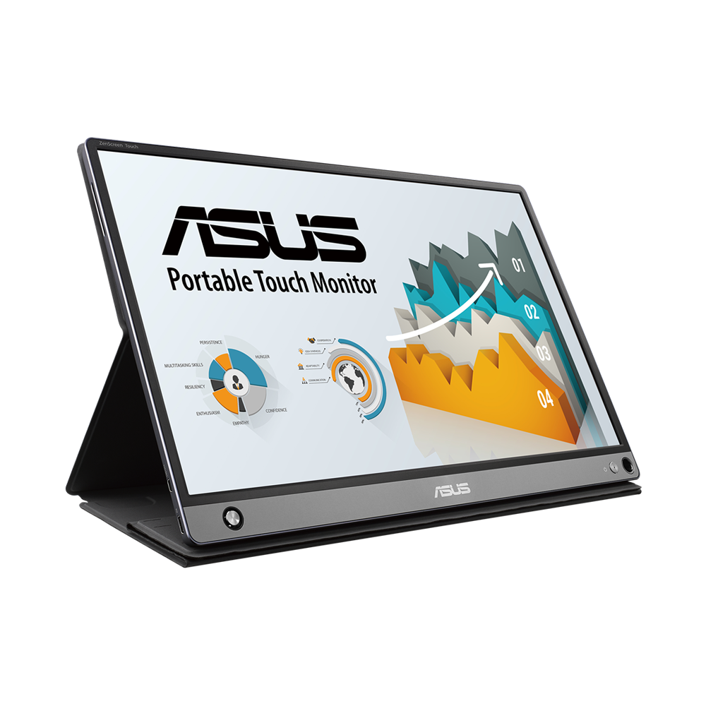 ASUS ZENSCREEN TOUCH MB16AMT 16 Inch 60Hz FHD USB Type-C 5ms IPS Portable Monitor - Black