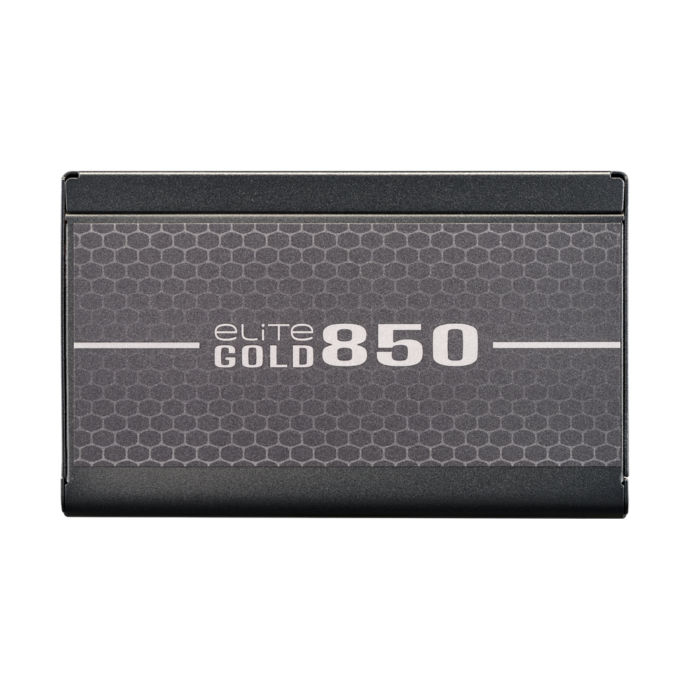 Cooler Master Elite 850W Fully Modular PCIe 5.1 ATX 3.1 80 Plus Gold Power Supply Unit - Black