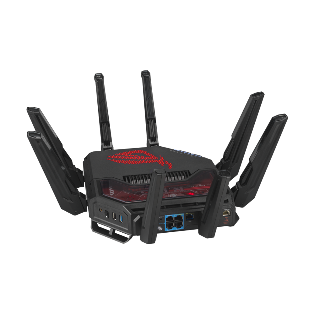 ASUS ROG Rapture GT-BE19000 Tri-Band WiFi 7 Gaming Router - Black