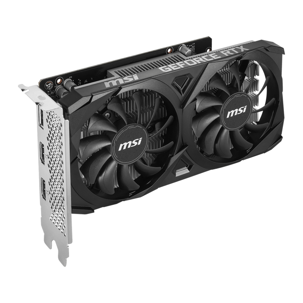 MSI Nvidia GeForce RTX 3050 VENTUS 2X 6GB OC Graphics Card - Black