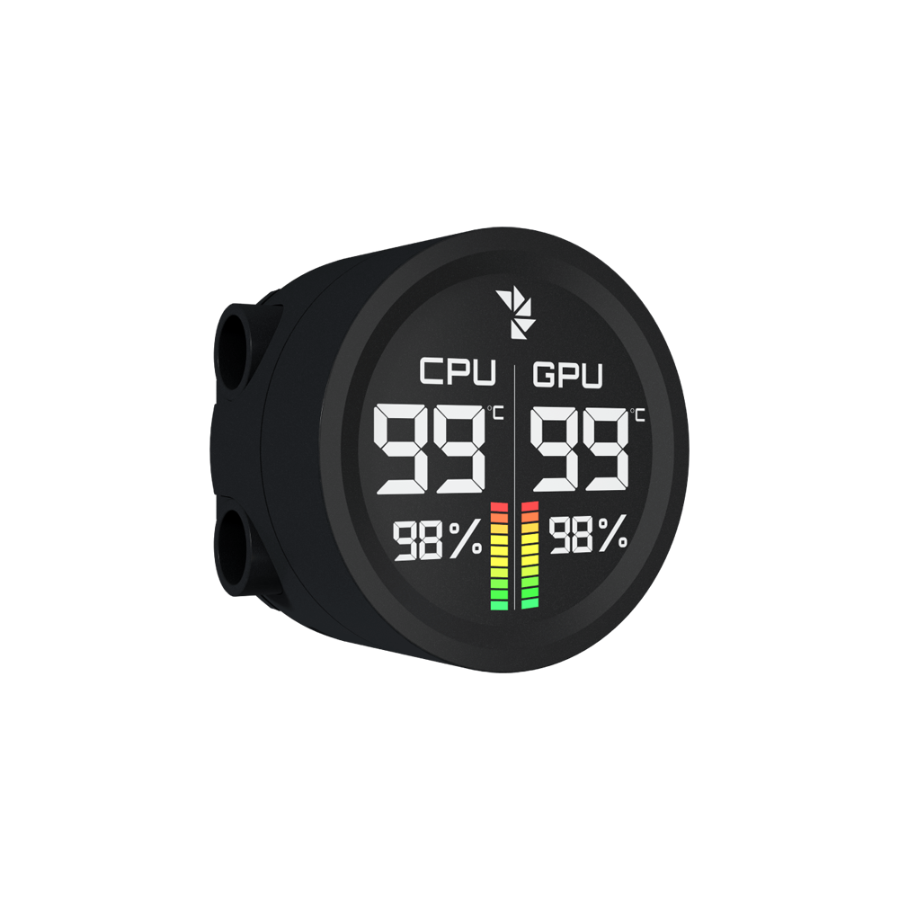 AEROCOOL Abyss L360R Digi Liquid Cooler - Black