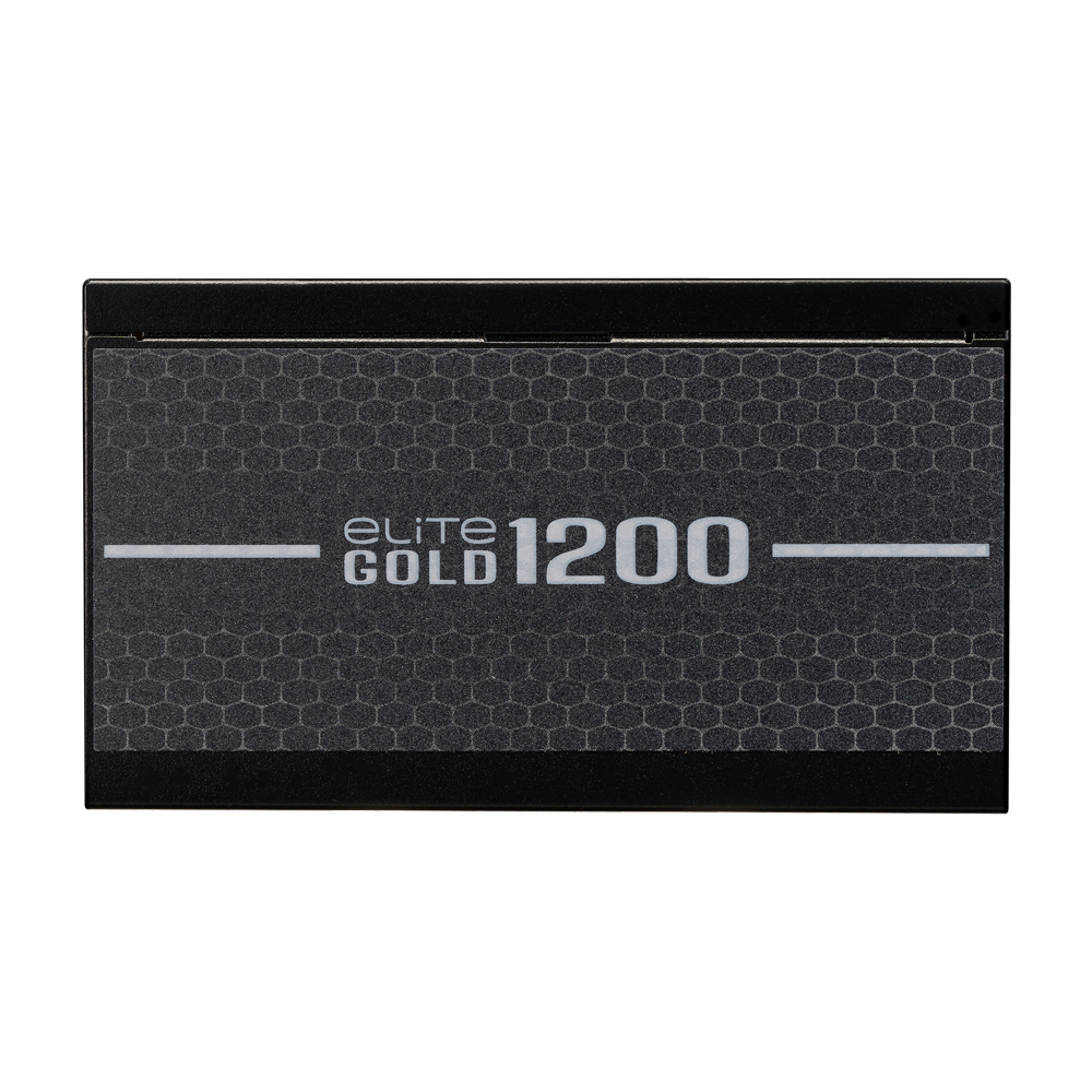Cooler Master Elite 1200W Fully Modular PCIe 5.1 ATX 3.1 80 Plus Gold Power Supply Unit - Black
