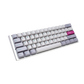 DUCKY ONE 3 MINI PBT HOT SWAP Blue Switch Cherry RGB Wired Mechanical Gaming Keyboard Arabic - Mist Grey