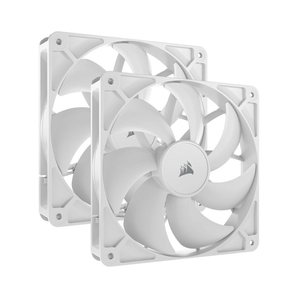 CORSAIR RS140 140mm PWM Fans - Dual Pack - White