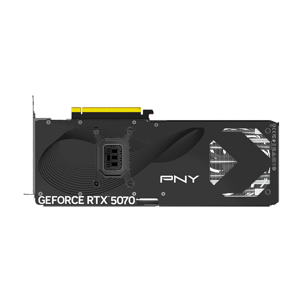PNY Nvidia GeForce RTX 5070 12GB Overclocked Triple Fan Graphics Card - Black
