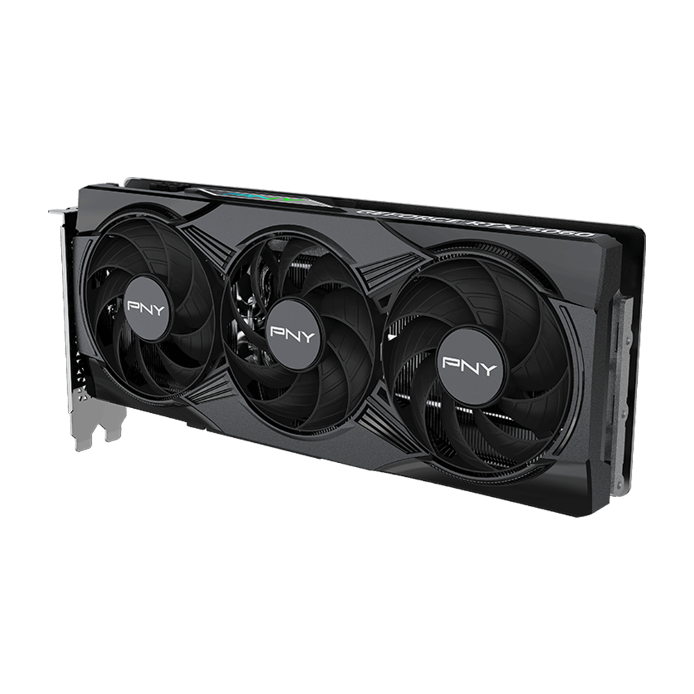PNY NVIDIA GEFORCE RTX 5060 8GB ARGB Overclocked Triple Fan Graphics Card - Black