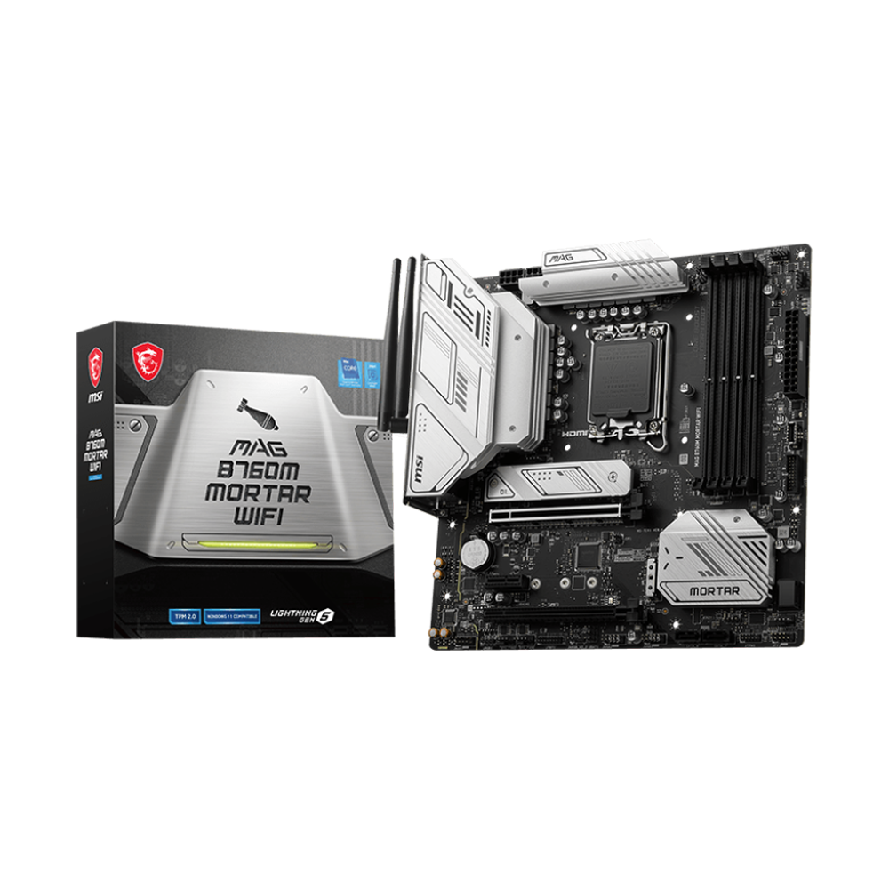 MSI MAG B760M MORTAR WIFI DDR5 mATX Motherboard - Black