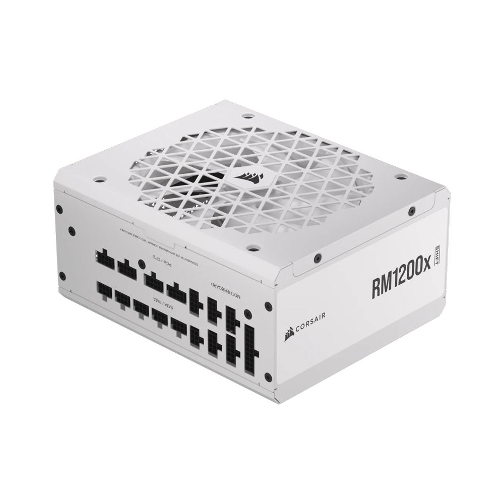CORSAIR RM1200x 1200W 80 Plus Gold Shift Fully Modular Low Noise Side Connectors Power Supply - White