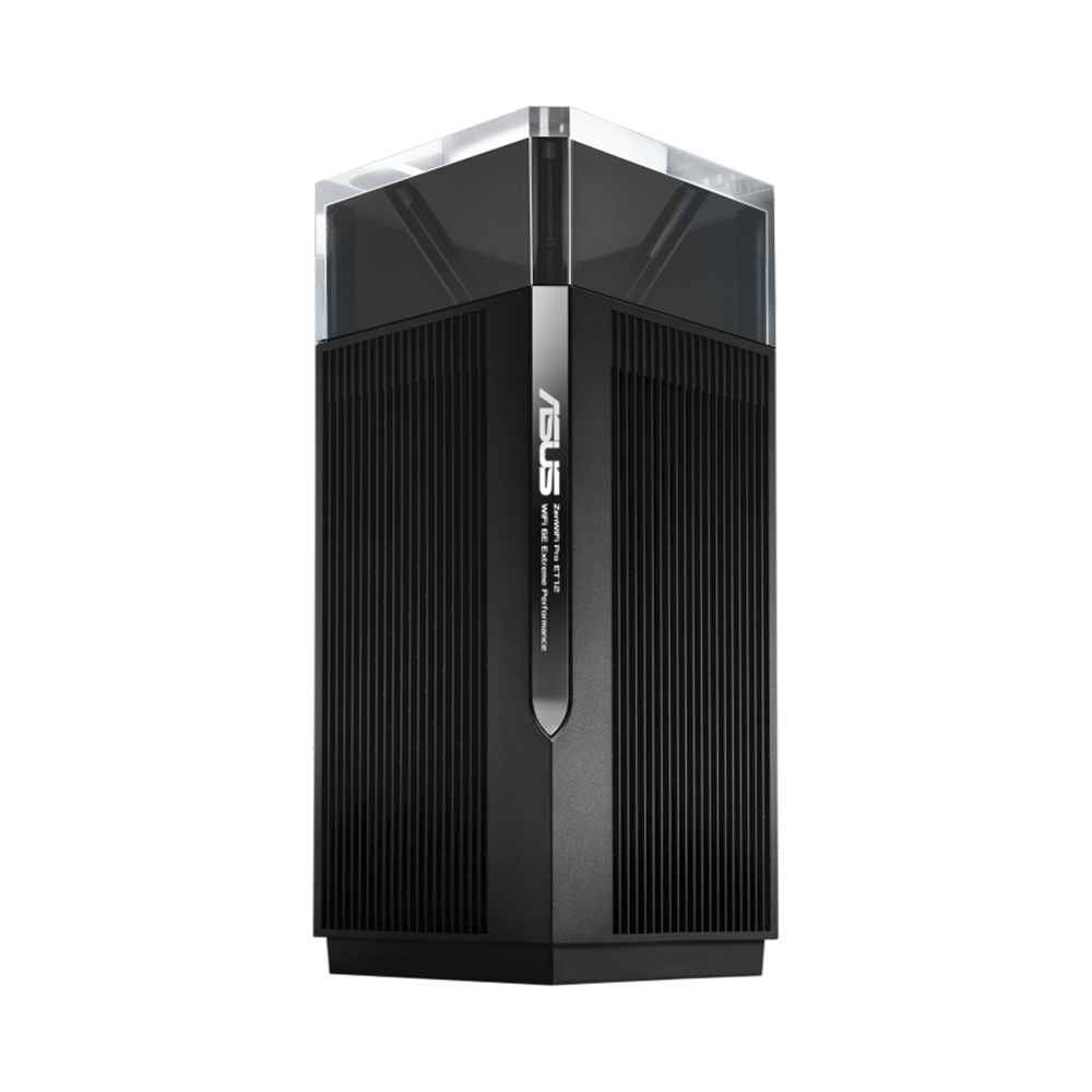 ASUS ZenWiFi Pro ET12 - AXE11000 Tri-Band Whole Home Mesh WiFi 6E System 1 Pack - Black