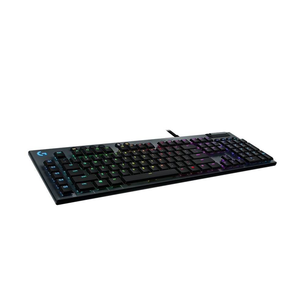 LOGITECH G815 Lightsync RGB Wired Low-Profile GL Tactile Mechanical Keyboard - Black