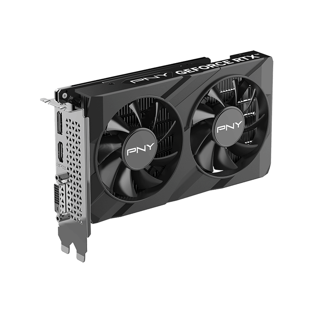 PNY Nvidia GeForce RTX 3050 6GB Verto Dual Fan Graphics Card - Black