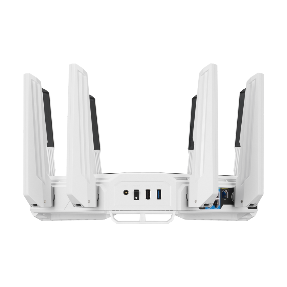 ASUS ROG Rapture GT-BE19000AI Tri-band WiFi 7 Gaming Router - White