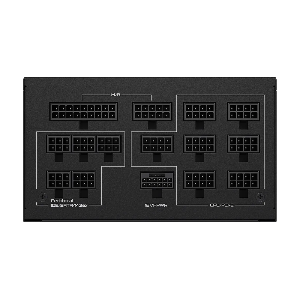 GIGABYTE UD1300GM 1300W PG5 Fully Modular PCIe 5.1 ATX 3.1 80 Plus Gold Power Supply Unit - Black