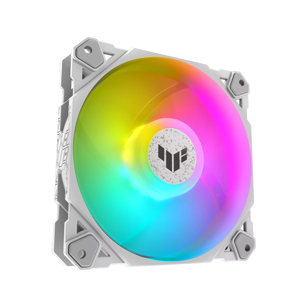 ASUS TUF Gaming TF120 ARGB Triple Case Fan With ARGB Controller - White