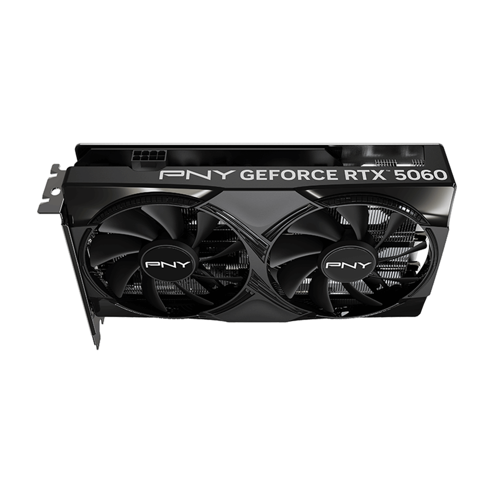 PNY Nvidia GEFORCE RTX 5060 8GB Overclocked Dual Fan Graphics Card - Black