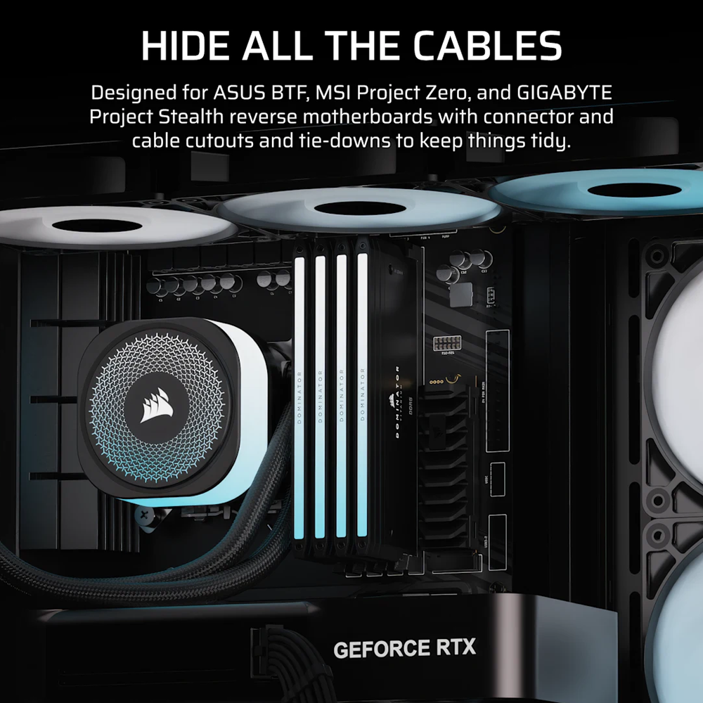 CORSAIR FRAME 4500X RS-R ARGB Panoramic Glass Mid Tower Case - Black