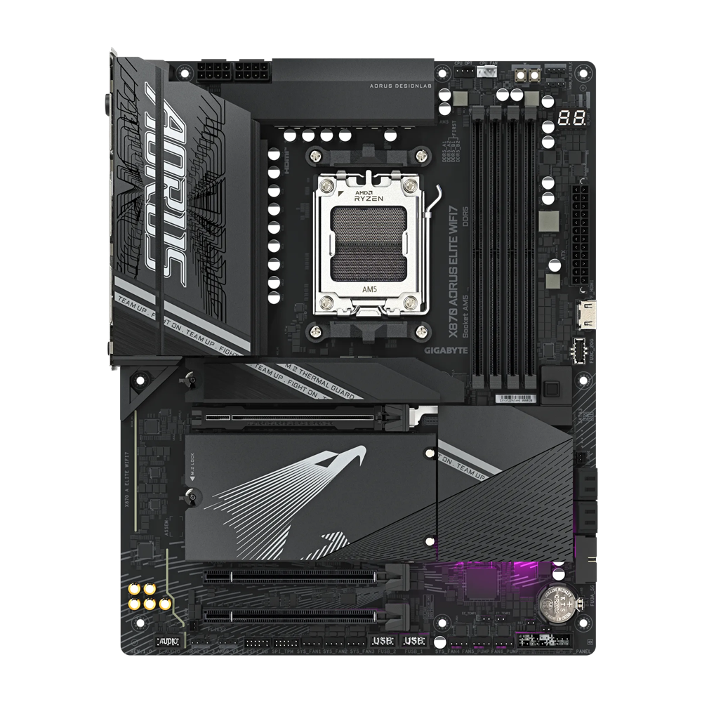 GIGABYTE X870 AORUS ELITE WIFI7 DDR5 Motherboard - Black