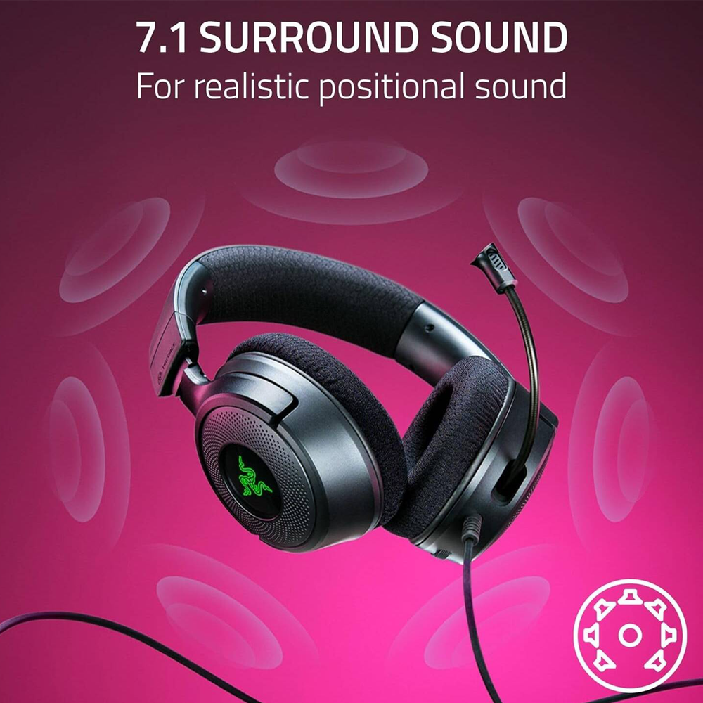 RAZER Kraken V4 X Wired Gaming Headset - Black